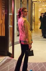 BLANCA BLANCO Leaves Hotel de Crillon in Paris 03/05/2024