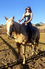 BLANCA BLANCO Out Riding a Horse in Santa Barbara 03/16/2024