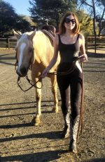 BLANCA BLANCO Out Riding a Horse in Santa Barbara 03/16/2024