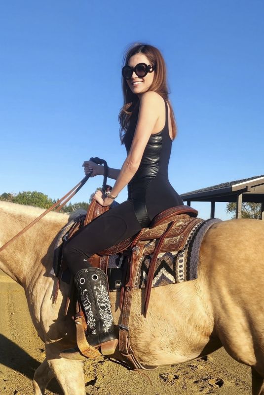 BLANCA BLANCO Out Riding a Horse in Santa Barbara 03/16/2024