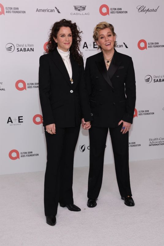 BRANDI CARLILE and CATHERINE SHEPHERD at 32nd Annual Elton John AIDS Foundation Academy Awards Viewing Party in West Hollywood 03/10/2024