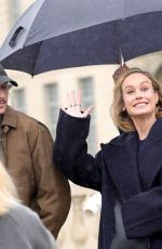 BRIE LARSON Arrives at Loewe Fashion Show at Paris Fashion Week 03/01/2024