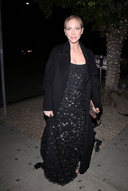 BRITTANY SNOW Leaves WIF Women Oscar Nominees Party in Los Angeles 03/08/2024