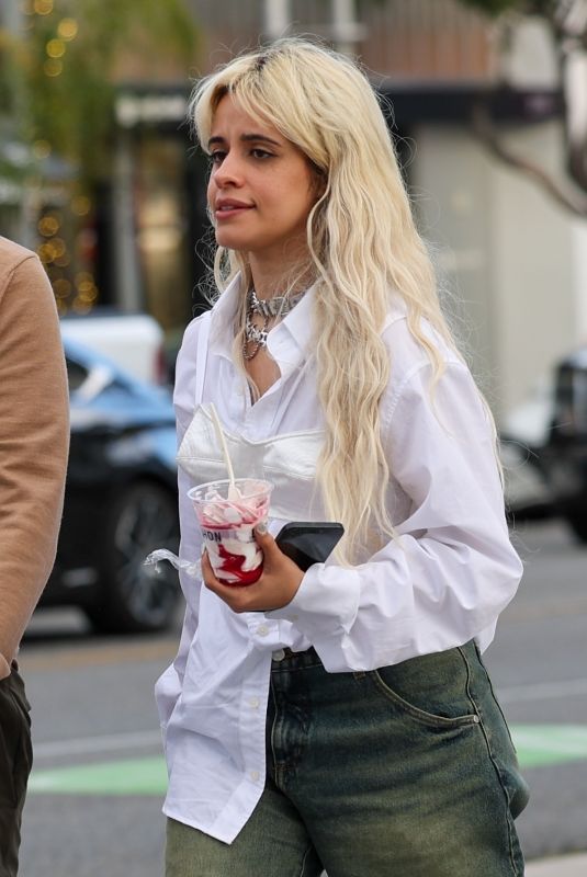 CAMILA CABELLO Out for Ice Cream from Erewhon in Los Angeles 03/12/2024