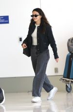 CAMILA MENDES at LAX Airport in Los Angeles 03/11/2024