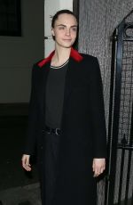 CARA DELEVINGNE Leaves First Performance of Cabaret in London 03/11/2024