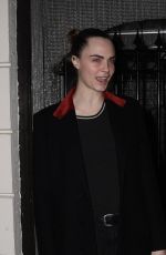CARA DELEVINGNE Leaves First Performance of Cabaret in London 03/11/2024