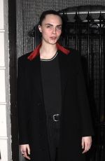 CARA DELEVINGNE Leaves First Performance of Cabaret in London 03/11/2024