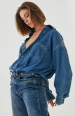 CARMELLA ROSE in Double Denim at a Photoshoot 2024