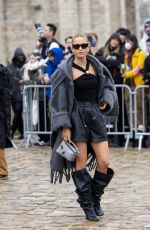 CAROLINE DAUR Arrives at Loewe Fashion Show at Paris Fashion Week 03/01/2024