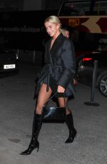 CAROLINE DAUR Leaves Costes Hotel at Paris Fashion Week 03/04/2024