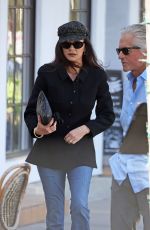 CATHERINE ZETA JONES Out for Lunch with Friends at Tre Lune in Montecito 03/17/2024