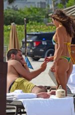 CHANTEL JEFFRIES in Bikini at a Beach in Miami 03/29/2024