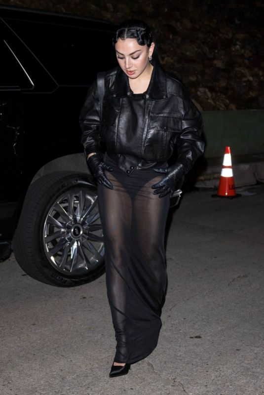CHARLI XCX Arrives at YSL Oscar Pre-party in Hollywood 03/08/2024
