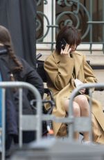 CHARLOTTE GAINSBOURG on the Set of Etoile in Paris 03/18/2024