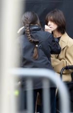 CHARLOTTE GAINSBOURG on the Set of Etoile in Paris 03/18/2024