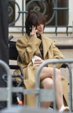 CHARLOTTE GAINSBOURG on the Set of Etoile in Paris 03/18/2024