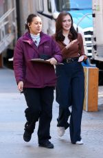 CHARLOTTE RITCHIE on the Set of Netflix Series You in New York 03/25/2024