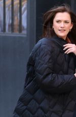 CHARLOTTE RITCHIE on the Set of Netflix Series You in New York 03/25/2024