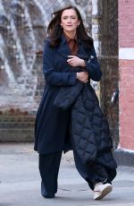CHARLOTTE RITCHIE on the Set of Netflix Series You in New York 03/25/2024