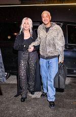 CHER Arrives at Costes Hotel in Paris 03/01/2024