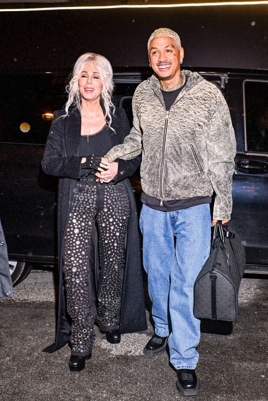 CHER Arrives at Costes Hotel in Paris 03/01/2024