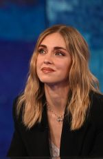CHIARA FERRAGNI at Che Tempo Che Fa Show in Milan 03/03/2024