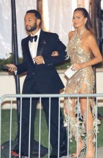 CHRISSY TEIGEN Leaves Vanity Fair Oscar Party in Beverly Hills 03/10/2024