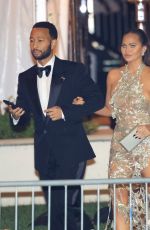 CHRISSY TEIGEN Leaves Vanity Fair Oscar Party in Beverly Hills 03/10/2024