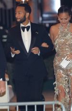 CHRISSY TEIGEN Leaves Vanity Fair Oscar Party in Beverly Hills 03/10/2024