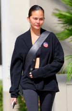 CHRISSY TEIGEN Out and About in Beverly Hills 03/05/2024
