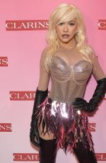 CHRISTINA AGUILERA at Clarins Multi Active Launch Party in Los Angeles 03/15/2024