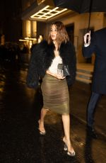 CHRISTINE CENTENERA Leaves Miu Miu Afterparty at Gigi Restaurant in Paris 03/05/2024