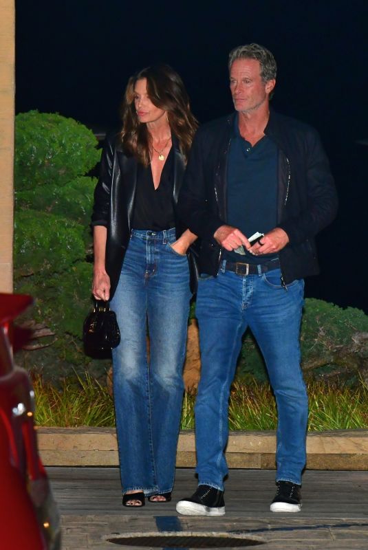 CINDY CRAWFORD and Rande Gerber on a Dinner Date at Nobu in Malibu 03/09/2024