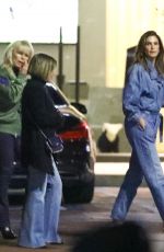 CINDY CRAWFORD Out for Dinner with Friends at Lucky