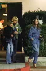 CINDY CRAWFORD Out for Dinner with Friends at Lucky