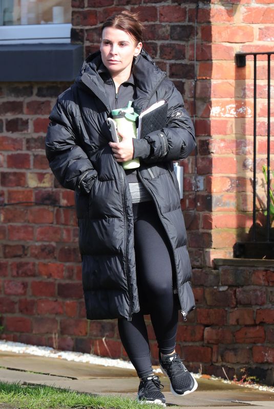 COLEEN ROONEY Leaves a Wilmslow Gym in Cheshire 03/12/2024