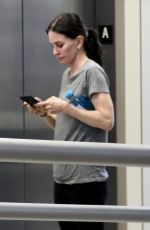 COURTENEY COX Arrives at a Gym in Beverly Hills 03/19/2024