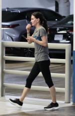 COURTENEY COX Arrives at a Gym in Beverly Hills 03/19/2024