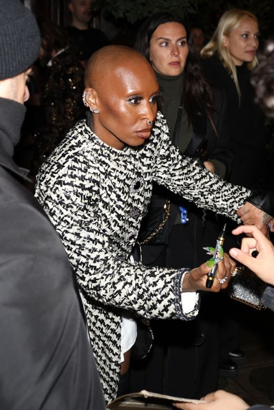 CYNTHIA ERIVO Leaves Louis Vuitton After-party in Paris 03/05/2024