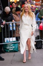 DAKOTA FANNING Arrives at Good Morning America in New York 03/26/2024