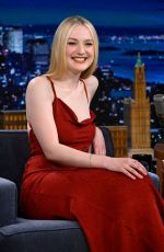 DAKOTA FANNING at Tonight Show Starring Jimmy Fallon in New York 03/25/2024
