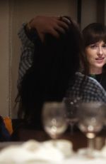 DAKOTA JOHNSON Out for Dinner with Friends at Rocco Restaurant in Rome 03/20/2024
