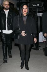 DEMI LOVATO on a Dinner Date at Mastro