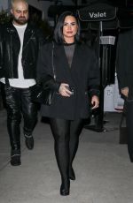 DEMI LOVATO on a Dinner Date at Mastro