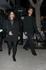 DEMI LOVATO on a Dinner Date at Mastro