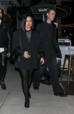 DEMI LOVATO on a Dinner Date at Mastro