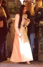 DEMI MOORE Leaves CAA Pre-Oscar Party in West Hollywood 03/08/2024