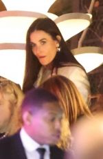 DEMI MOORE Leaves CAA Pre-Oscar Party in West Hollywood 03/08/2024