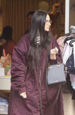 DEMI MOORE Shopping at English Rabbit in Beverly Hills 03/29/2024